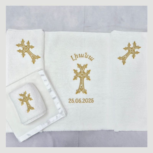 Set Premium de Serviettes pour Baptême Arménien